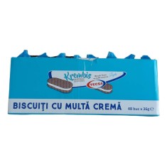 Set 48 Pachete de Biscuiti cu Crema de Lapte Tecsa, 36 g foto