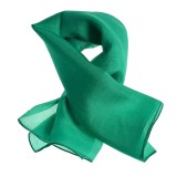 Esarfa matase verde 50 x 50 cm