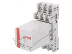 Releu intermediar 3PDT 24VDC 16A 250VAC