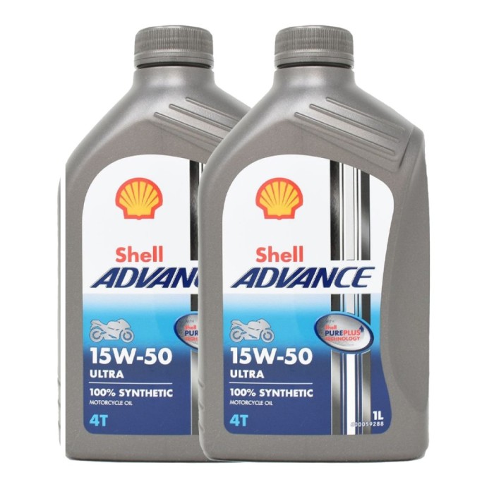 Pachet 2 litri Ulei Shell Moto Advance Ultra 4T 15W50
