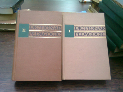 Dictionar pedagogic - 2 volume foto