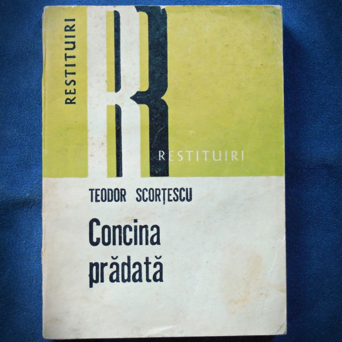 COCINA PRADATA - TEODOR SCORTESCU - RESTITURI