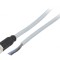 Cablu de conectare M8 PIN: 3 drept 2m mufă 60VAC 4A IP67
