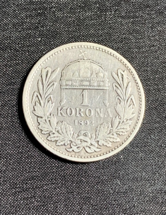 Moneda 1 coroana 1892 Austro-Ungaria argint