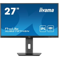 Monitor IPS LED Iiyama 27 XUB2797HSN-B, Full HD (1920 x 1080), HDMI, DisplayPort, Boxe, Pivot, 100 Hz, 1 ms Negru