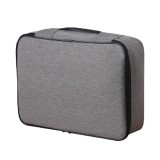 Cumpara ieftin Geanta documente, Cozevdnt, panza, capacitate mare, cu cifru, 37 x 27 x 10.5 cm, gri