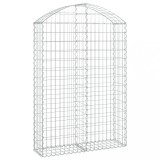 Cumpara ieftin Cos gabion arcuit, 100x30x140/160 cm, fier galvanizat