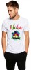 Tricou barbati alb - Exotic - 2XL, THEICONIC