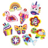 Set creativ cu petice decorative din fetru si paiete pentru copii 5+