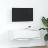 vidaXL Dulap TV alb 80x31x25,5 cm lemn prelucrat
