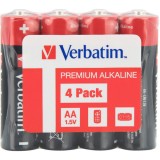Baterii Alkaline, AA, 4 buc, Verbatim