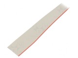 Cablu bandă litat PVC gri 100m