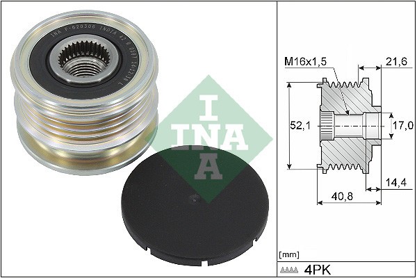 INA 535 0345 10 Sistem roata libera, generator