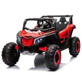 UTV electric Kinderauto Warrior 4x4, 120W, 12V, 7Ah, pentru copii 2-6 ani, echipare Premium, rosu