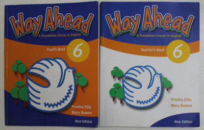 WAY AHEAD - A FOUNDATION COURSE IN ENGLISH , I -II by PRINTHA ELLIS and MARY BOWEN , 1999 foto