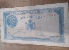 Romania 5000 lei 1945 20 martie 1945