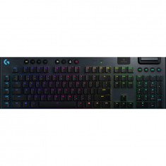 Tastatura mecanica gaming Logitech G915, Ultraslim, Lightspeed Wireless, Lightsync RGB, Switch Tactil