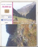 bnk card Cartela telefonica 2001 - Munti 2 - RO-ROM-0122