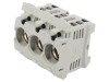 Clema MERSEN D02, 63A, 400V, 3 Poli, Plastic, Sina DIN - Suport Siguranta