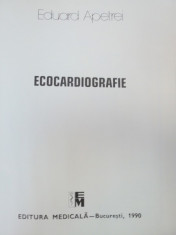 ECOCARDIOGRAFIE-EDUARD APETREI BUCURESTI 1990 foto