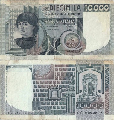 1982 (3 XI), 10.000 lire (P-106b.2) - Italia foto