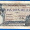 (64) BANCNOTA ROMANIA - 100.000 LEI 1946 (21 OCTOMBRIE 1946), FILIGRAN ORIZONTAL