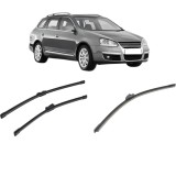 Cumpara ieftin Set 3 stergatoare Volkswagen GOLF V Variant (1K5) 2007-2009, parbriz si luneta, Bosch Aerotwin