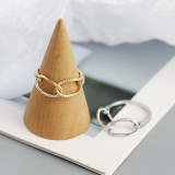 Cumpara ieftin Inel din Argint 925 Aurit , zInterlinked Knot, , Eleganta Calda E i Zale Intrepatrunse