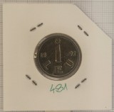 Moldova 1 leu 1992, KM#5