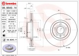 BREMBO 09.9540.11 PRIME LINE - UV Coated Disc frana