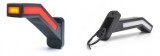 Lampa Gabarit LED Brat Oblic 45 Grade Stanga W168.1-1165L 12/24V, Omologare ECE, Alba/Galbena/Rosie, 185mm