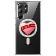 Husa personalizata samsung galaxy s24 ultra, magsafe atasare magnetica, be my valentine foto