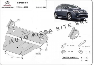 Scut metalic motor Citroen C4 fabricat in perioada 2004 - 2008 APS-05,031 foto