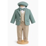 Cumpara ieftin Costum botez gri 5 piese - DPH317