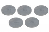 Pastile reglaj supape 29mm x2,55mm, (5 pcs) compatibil: APRILIA PEGASO; BMW F, K; KAWASAKI GPZ, KL, KLR, KLX, Z, Z1, Z1A, Z1B, Z1R; YAMAHA XJ, XS, XZ