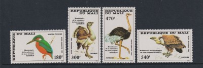 251-MALI-1985-J.Audubon Serie de 4 timbre nestampilate mi 1073-1076 MNH foto