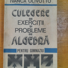 Culegere de exercitii si probleme de algebra pentru gimnaziu-Ivanca Olivotto