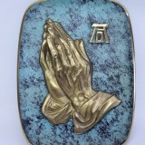 Placheta bronz - maini care se roaga - Albrecht D&uuml;rer