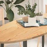 VidaXL Blat de masă 140x60x2 cm lemn masiv de stejar oval