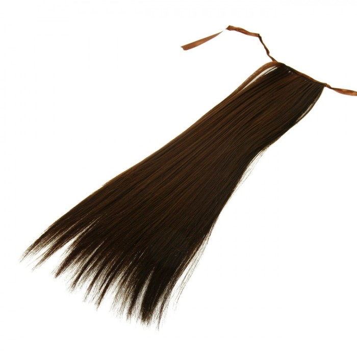 Accesoriu deghizare, coada de cal, maro