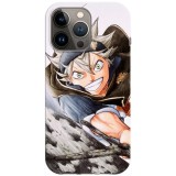 Husa compatibila cu Apple iPhone 13 Pro model Asta Black Clover, Silicon, TPU, Viceversa, Transparent, Carcasa