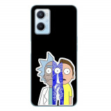 Husa compatibila cu Oppo A96 4G Silicon Gel Tpu Model Rick And Morty Connected