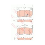 Set placute frana Trw GDB3399, parte montare : Punte spate