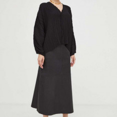 By Malene Birger bluza femei, culoarea negru, neted