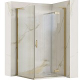 Cabina dus REA Hugo 100x90 Gold Brush