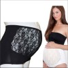 Chiloți Gravide BabyJem Marimea M Culoare Crem cu Dantela Croiala Inalta Bumbac Oeko-Tex
