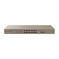 Switch 16 porturi PoE Gigabit, 2 porturi SFP Gigabit, Cloud Management - IP-COM G3318P-16-250W