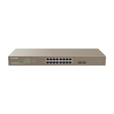 Switch 16 porturi PoE Gigabit, 2 porturi SFP Gigabit, Cloud Management - IP-COM G3318P-16-250W foto