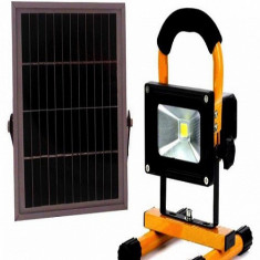 Lampa 10W cu panou solar foto