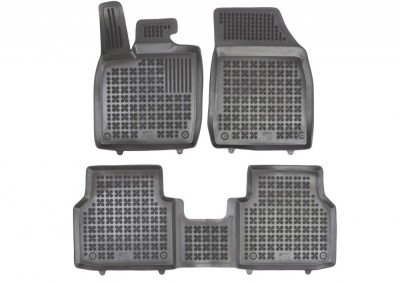 Covorase Presuri Auto Cauciuc Dedicate Skoda ENYAQ iV SUV, COUPE, electric fara tunel la mijloc pe randul 2 2020 - | VW ID.4 2020 - | VW ID.4 GTX 2020 foto